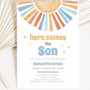 Here Comes the Son Baby Shower Invitation