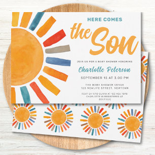 Here Comes the Son Baby Shower Invitation