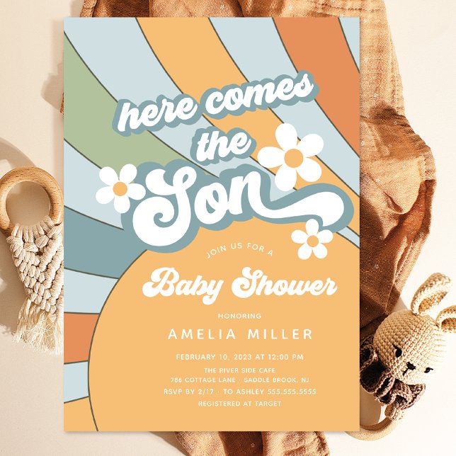 Here Comes The Son Baby Shower Invitation (Creator Uploaded)