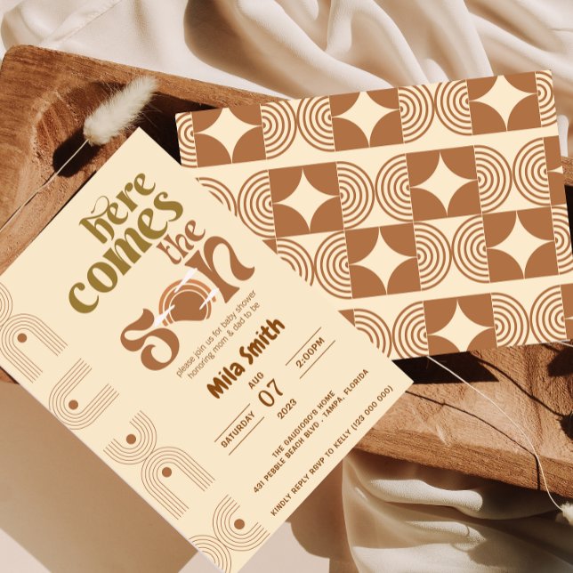 Here Comes The Son Baby Shower Invitation (Creator Uploaded)