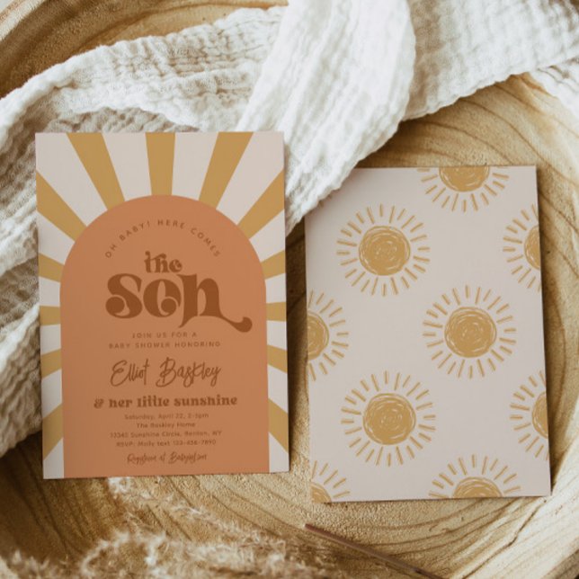 Here Comes The Son Baby Shower Invitation  (Creator Uploaded)