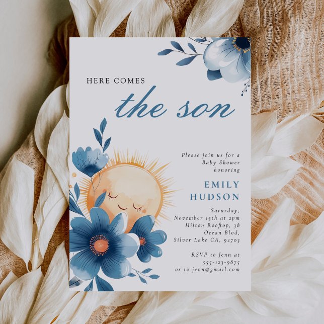 Here Comes the Son Baby Shower Invitation (Creator Uploaded)