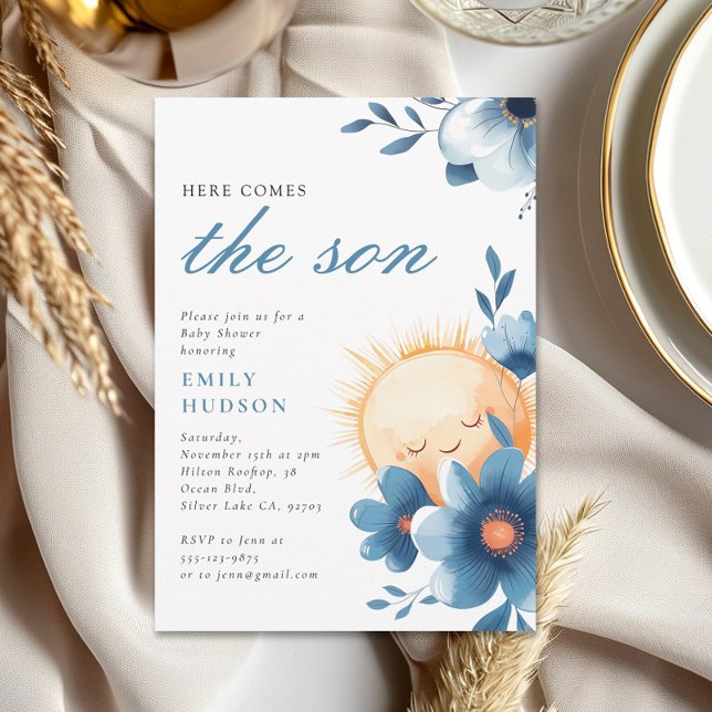 Here Comes the Son Baby Shower Invitation (Creator Uploaded)