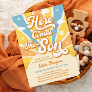 Here Comes the Son Baby Shower Invitation
