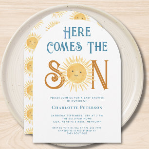 Here Comes The Son Baby Shower  Invitation