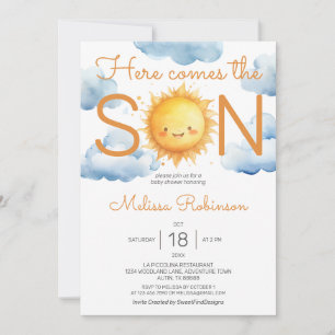Here Comes the Son Baby Shower Invitation