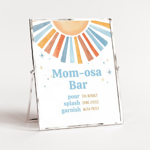 Here Comes the Son Baby Shower Mum Osa Bar Poster