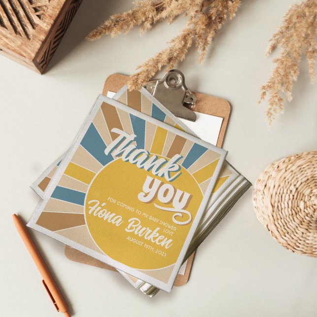 Here comes the Son Baby Shower Napkin (Creator Uploaded)