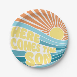 Here Comes the Son Baby Shower Paper Plates