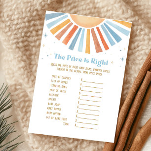 Here Comes the Son Baby Shower Price is Right Game