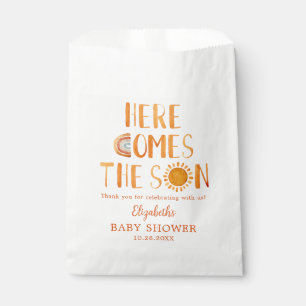 Here Comes The Son Baby Shower Thank You Favour Bags
