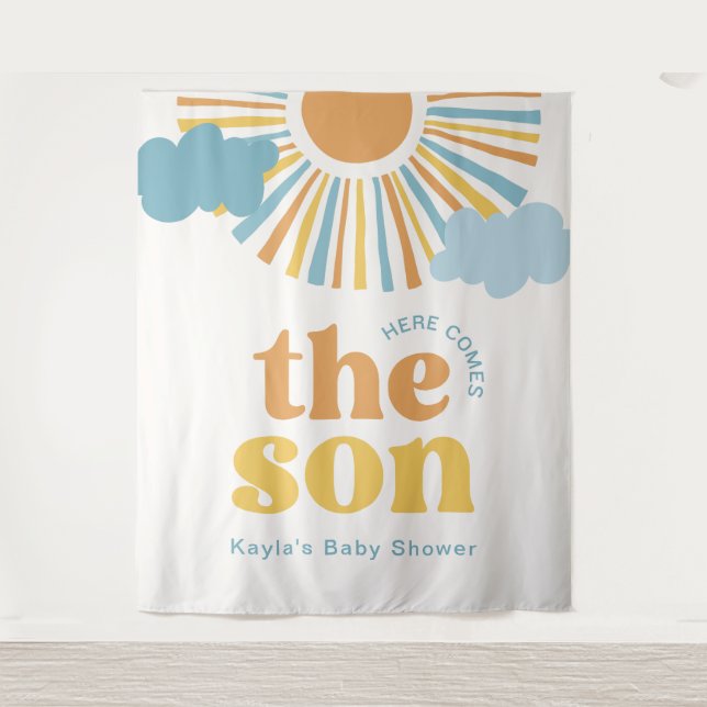 Here Comes the Son Backdrop Tapestry (Front)