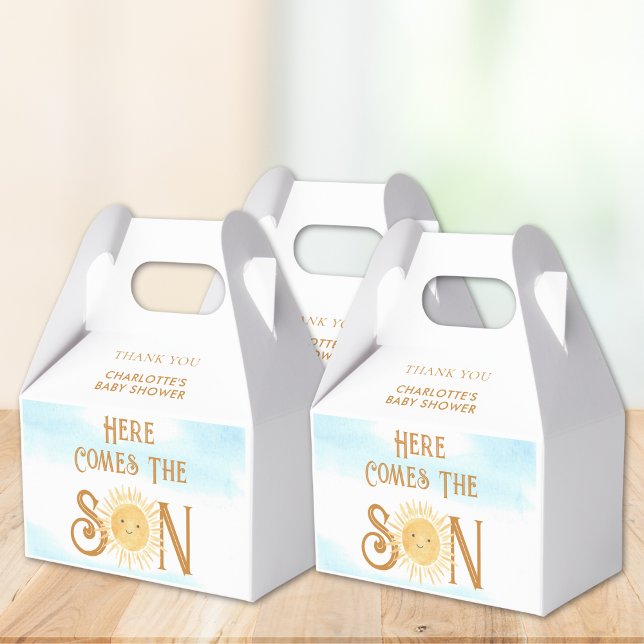Here Comes The Son Boho Baby Shower Favour Box (Creator Uploaded)
