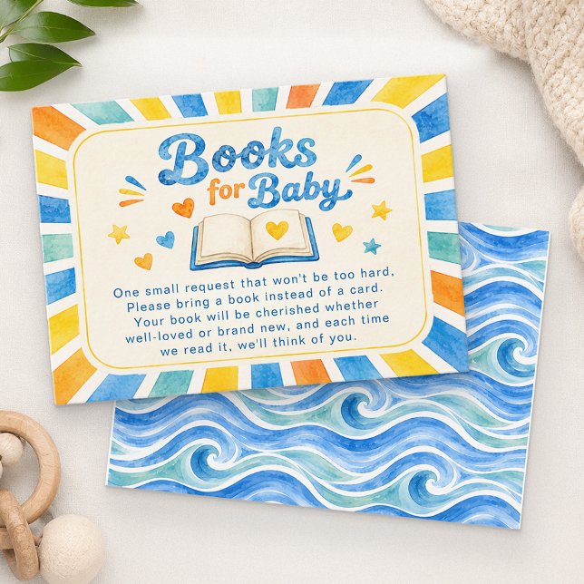 Here Comes The Son Books for Baby Insert Card (Our Here Comes The Son Books for Baby card)