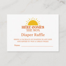 Here Comes The Son Boy Baby Shower