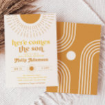 Here Comes the Son Boy Baby Shower Invitation<br><div class="desc">Here Comes The Sun Boy Baby Shower Invitations.
Ready to be personalised by you!</div>