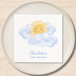 Here Comes The Son Boy's Baby Shower Napkin