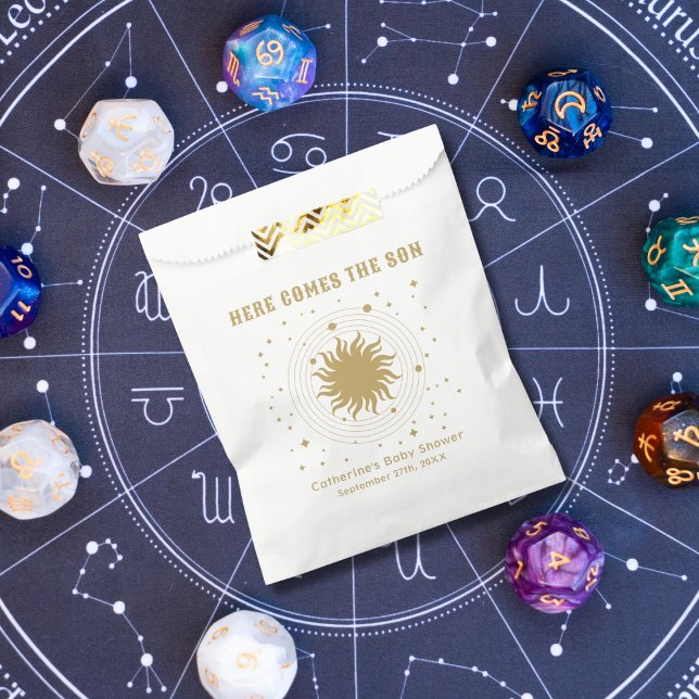 Here Comes The Son | Celestial Baby Shower Favour Bags (Creator Uploaded)