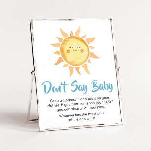 Here Comes the Son Cute Sun Don't Say Baby Poster