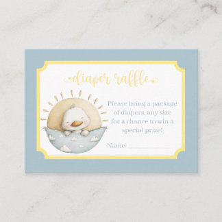 Here Comes the Son Diaper Raffle Card