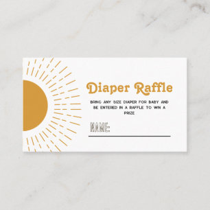 Here Comes The Son Diaper Raffle Cards 
