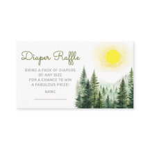 Here Comes the Son Diaper Raffle Ticket