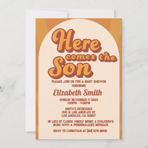 Here Comes the Son Invitation Template