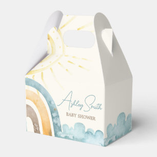 Here Comes The Son Retro Baby Shower Favour Box
