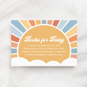 Here Comes the Son Retro Sunshine Books for Baby Enclosure Card