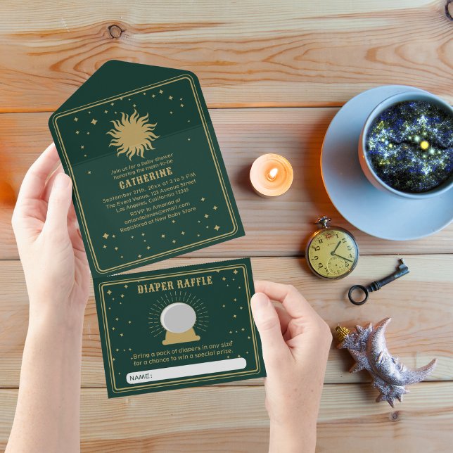 Here Comes The Son | Sun Tarot Baby Shower All In One Invitation (Creator Uploaded)