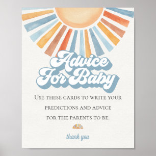 Here Comes the Son Sunshine Advice for Baby Game Poster