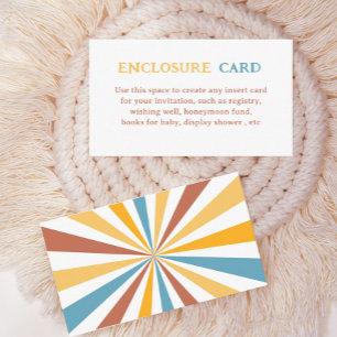 Here Comes The Son Sunshine Party Custom Enclosure Card