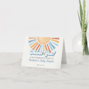 Here Comes the Son Sunshine Shower Thank You Card 