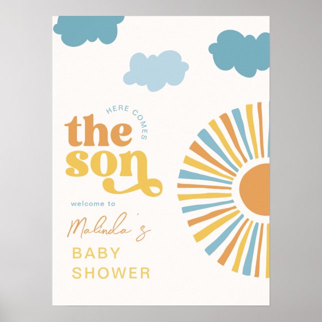 Here Comes the Son Welcome Sign (Front)