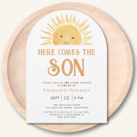 Here Comes the Son Yellow Sun Arch Baby Shower 