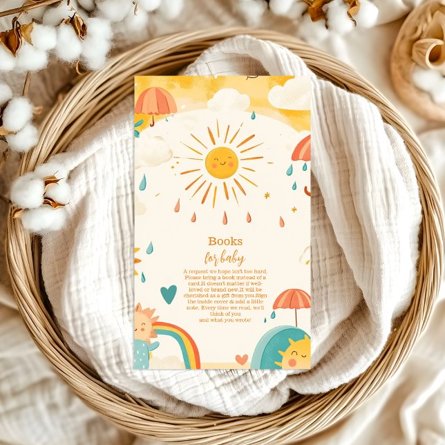 Here Comes the Son Yellow Sunshine Books for Baby Enclosure Card (Creator Uploaded)