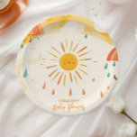 Here Comes the Son Yellow Sunshine Paper Plate<br><div class="desc">Elevate your celebration with Sunshine Gender Neutral Boho Sun Paper Plates! Featuring a stylish boho sun design with warm neutral tones like beige, terracotta, and cream, these plates bring a modern, gender-neutral vibe to any event. Perfect for baby showers, birthdays, or casual gatherings, the minimalist sun motif adds a touch...</div>