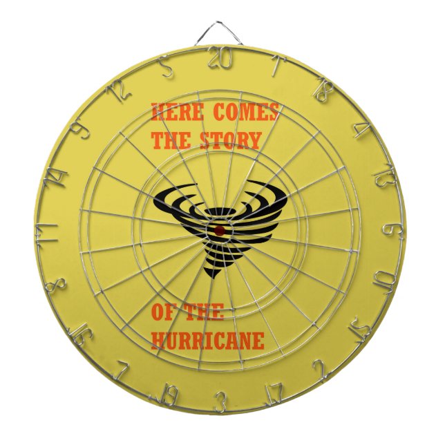 Here comes the story of the hurricane dartboard (Front)