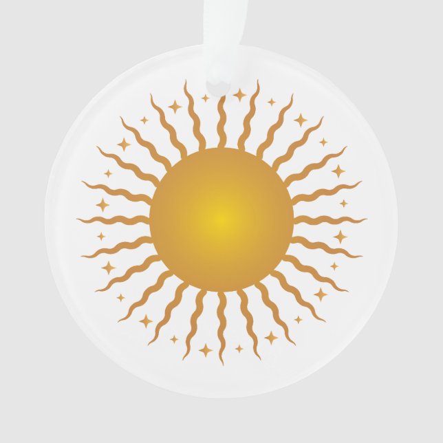 Here Comes The Sun Acrylic Ornament (Front)