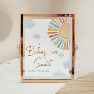 Here Comes The Sun Baby Shower Babies are Sweet Poster