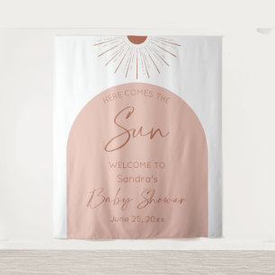 Here Comes The Sun Baby Shower Boho Tapestry