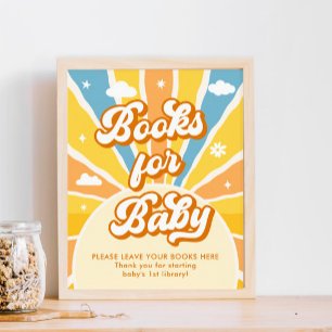 Here Comes the Sun Baby Shower Books for Baby Poster
