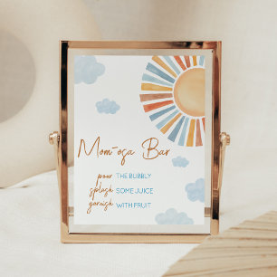Here Comes The Sun Baby Shower Mum Osa Bar Poster
