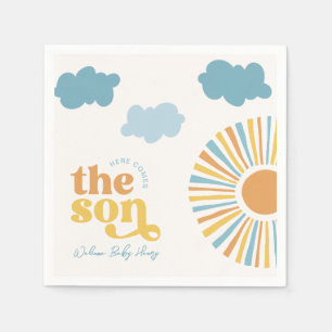 Here Comes The Sun Baby Shower Napkins