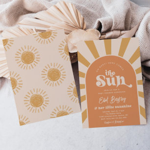 Here Comes The Sun Baby Shower   Sun Baby Shower I Invitation