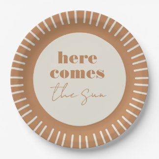 Here Comes the Sun Boho Baby Shower | Paper Plate