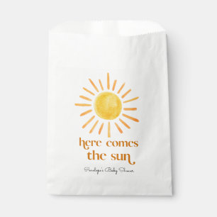 Here Comes the Sun Boy Baby Shower Favour Bags