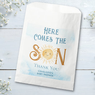 Here Comes The Sun Boy's Baby Shower Favour Bags
