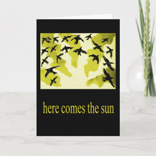 here comes the sun-card card