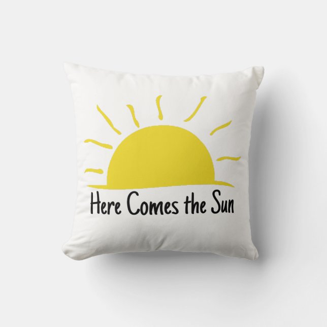 here comes the sun cushion (Front)